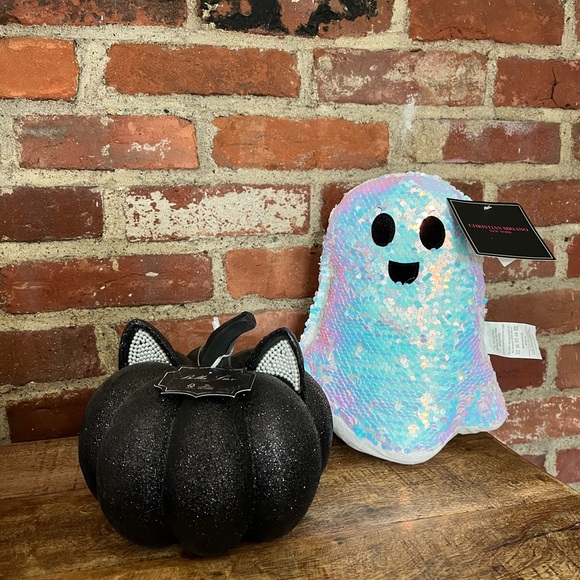 Christian Siriano white sequence, ghost Bella lux sparkly cat pumpkin NWT - Picture 1 of 6